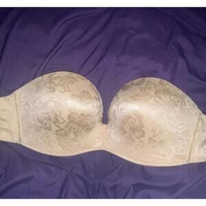 07 36D Water Strapless Pushup Bra underwire